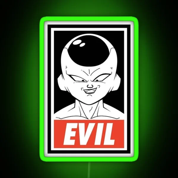 Dragonball Frieza Evil RGB Neon Sign