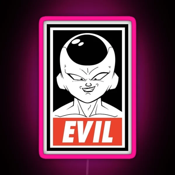 Dragonball Frieza Evil RGB Neon Sign