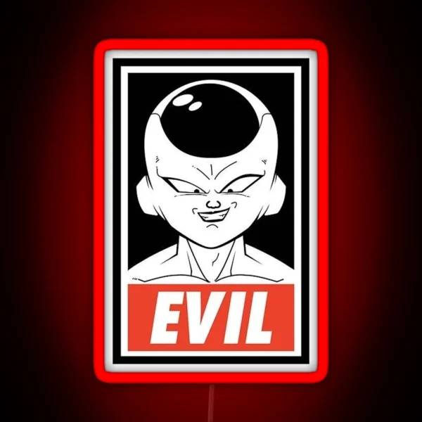 Dragonball Frieza Evil RGB Neon Sign