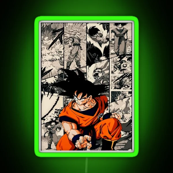 Dragonball Goku RGB Neon Sign