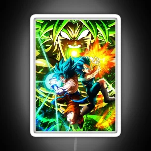 Dragonball Saiyan Broly RGB Neon Sign