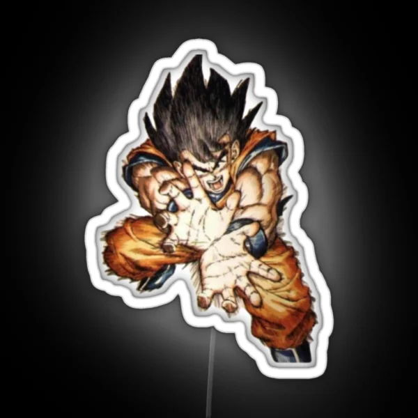 Dragonball Z Goku Kamekameha RGB Neon Sign