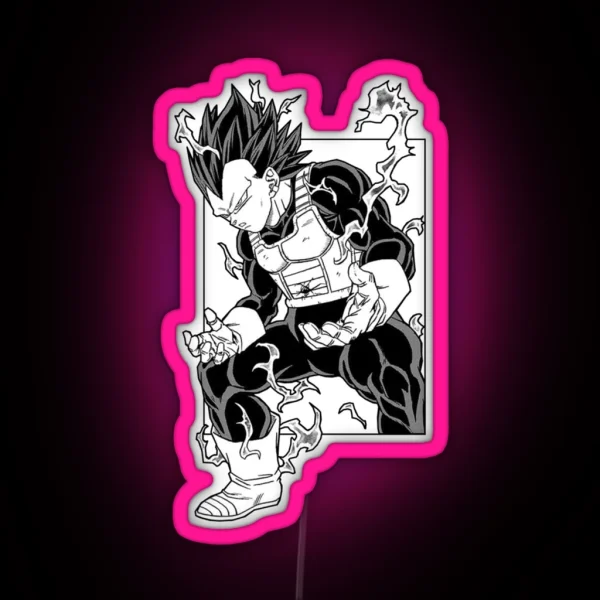 DRAGONBALLSUPER Vegeta New Form RGB Neon Sign