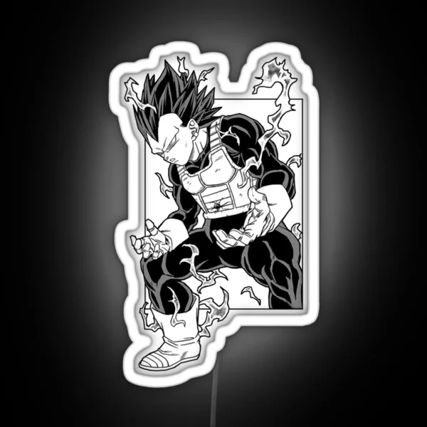 DRAGONBALLSUPER Vegeta New Form RGB Neon Sign
