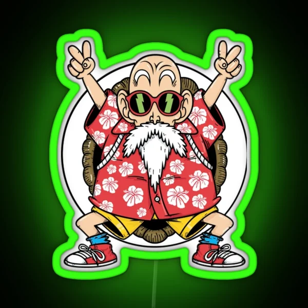 Dragonballz Kame Senin Roshi RGB Neon Sign