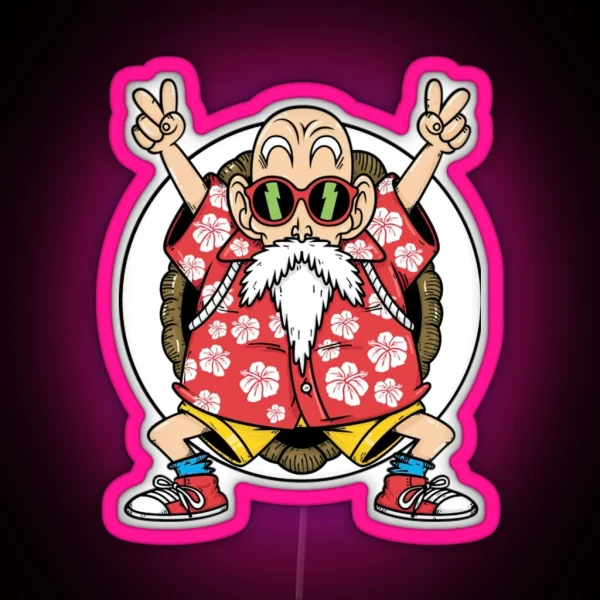 Dragonballz Kame Senin Roshi RGB Neon Sign