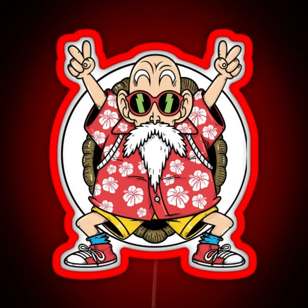 Dragonballz Kame Senin Roshi RGB Neon Sign