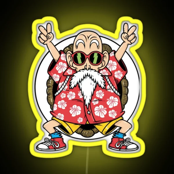 Dragonballz Kame Senin Roshi RGB Neon Sign