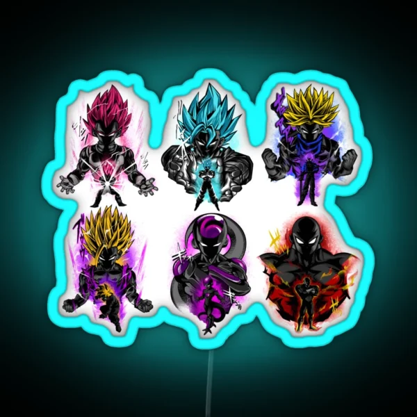 Dragonballz SET1 RGB Neon Sign