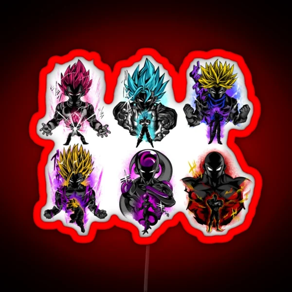 Dragonballz SET1 RGB Neon Sign