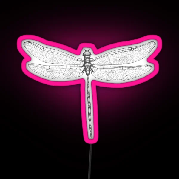 Dragonfly Wings RGB Neon Sign
