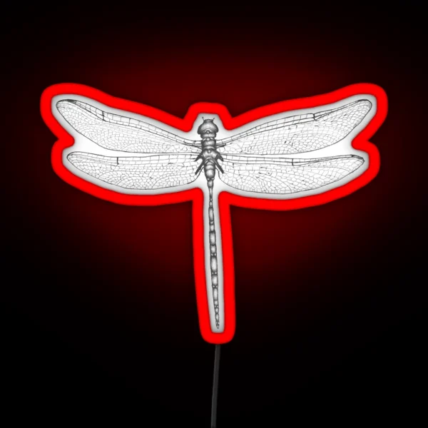 Dragonfly Wings RGB Neon Sign