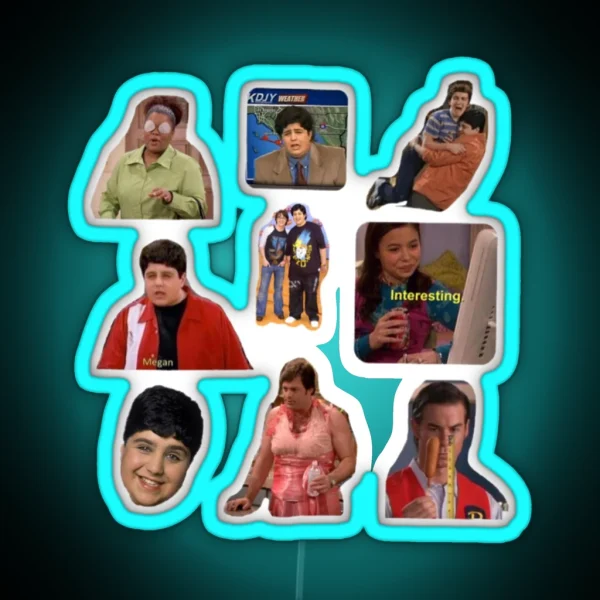 Drake And Josh Collage RGB Neon Sign