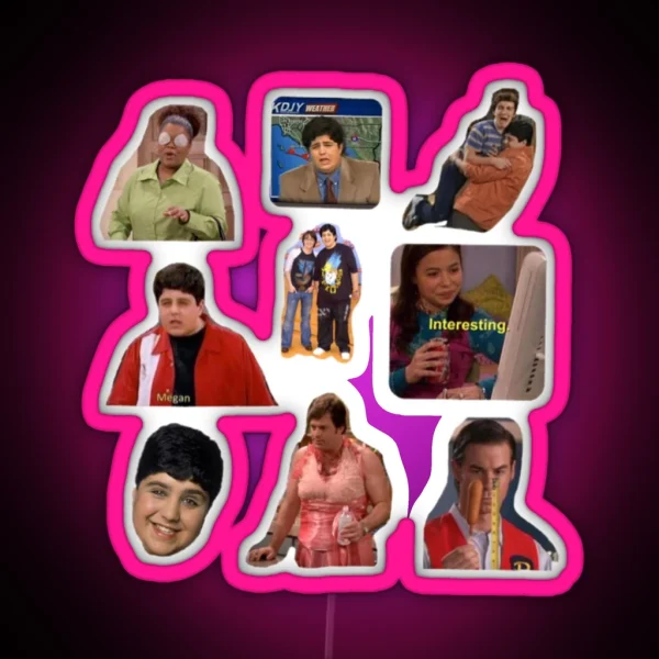 Drake And Josh Collage RGB Neon Sign