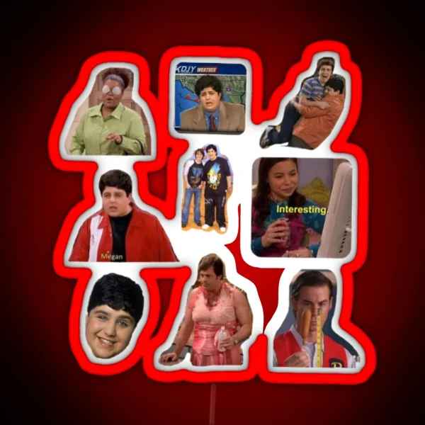Drake And Josh Collage RGB Neon Sign