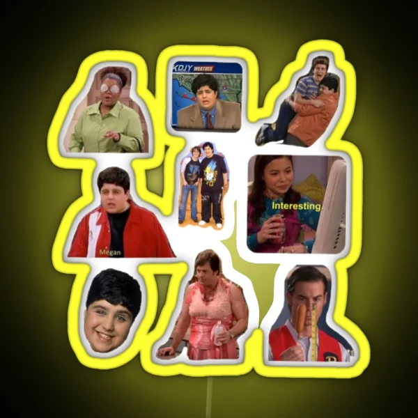 Drake And Josh Collage RGB Neon Sign