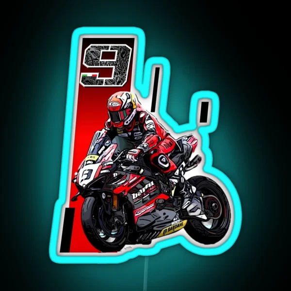Drawing Danilo Petrucci Season 24 RGB Neon Sign