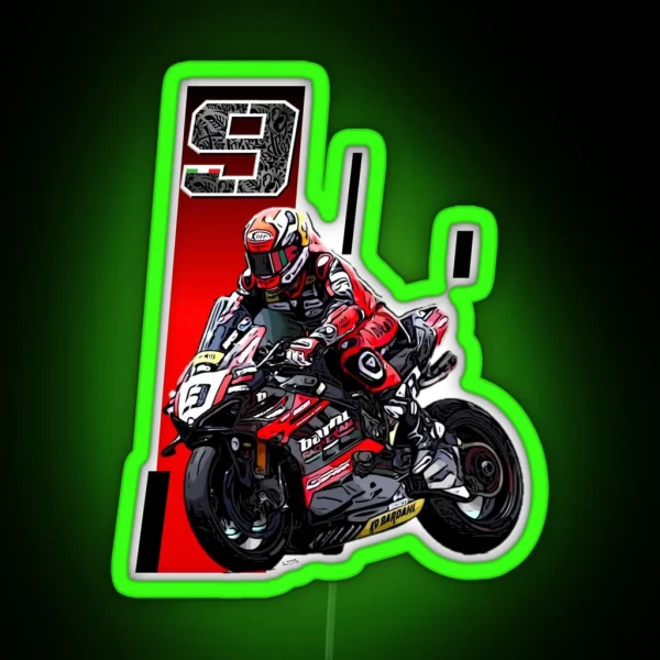 Drawing Danilo Petrucci Season 24 RGB Neon Sign