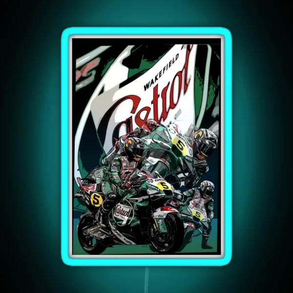 Drawing LCR Team Silverstone Anniversary Season 24 RGB Neon Sign