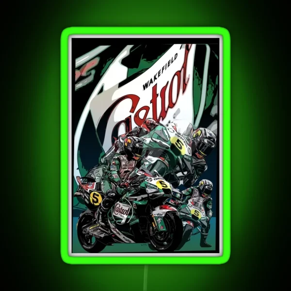 Drawing LCR Team Silverstone Anniversary Season 24 RGB Neon Sign