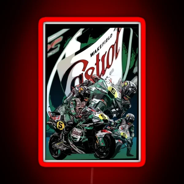 Drawing LCR Team Silverstone Anniversary Season 24 RGB Neon Sign