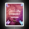 Dreams In Hiding First Design RGB Neon Sign