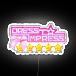 Dress To Impress Roblox RGB Neon Sign