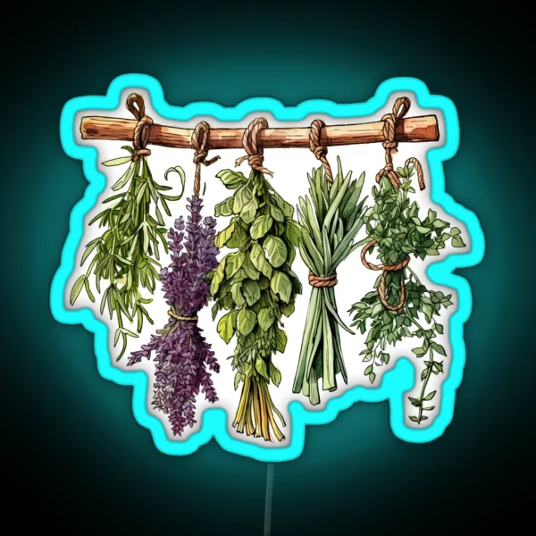 Dried Herbs RGB Neon Sign