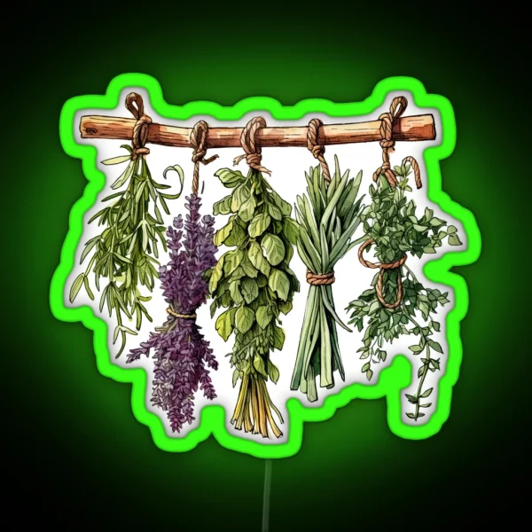 Dried Herbs RGB Neon Sign