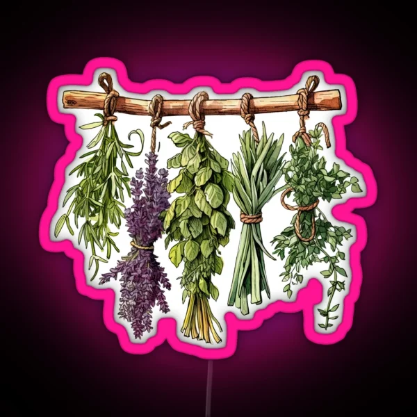 Dried Herbs RGB Neon Sign