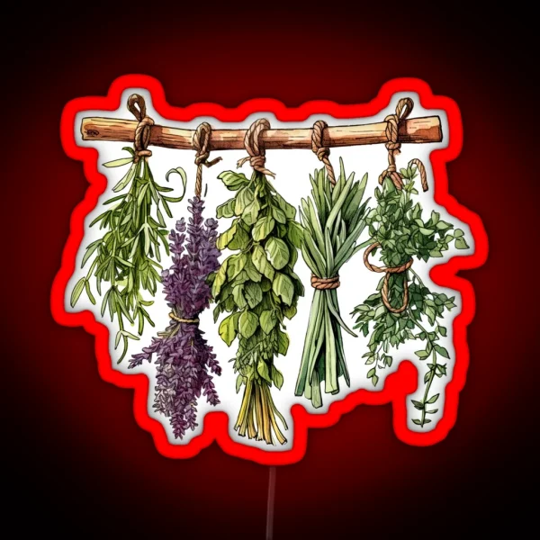 Dried Herbs RGB Neon Sign