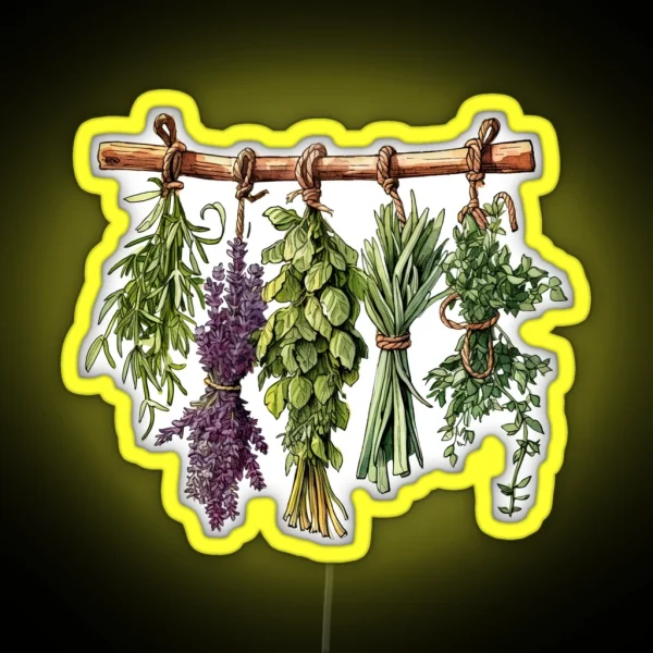 Dried Herbs RGB Neon Sign