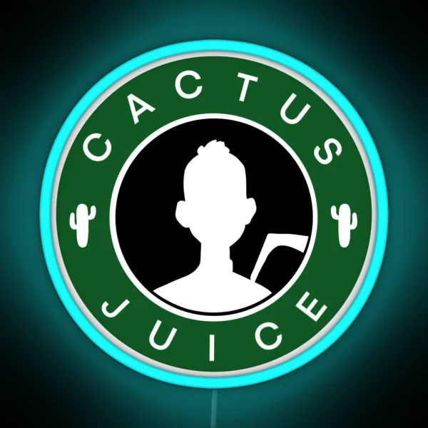 Drink Cactus Juice RGB Neon Sign