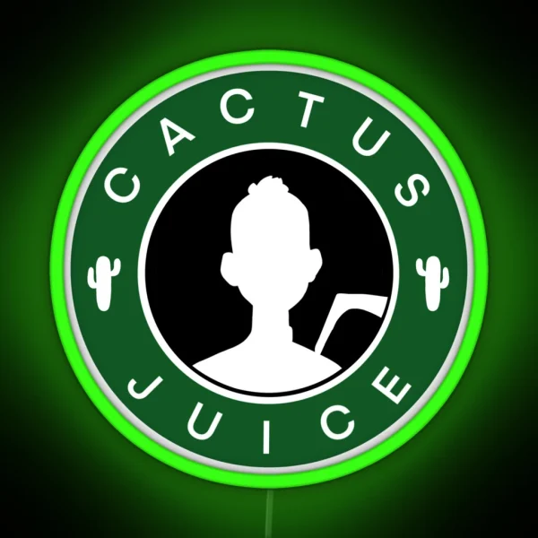 Drink Cactus Juice RGB Neon Sign