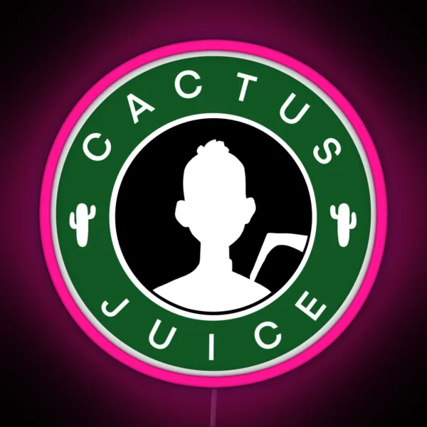 Drink Cactus Juice RGB Neon Sign