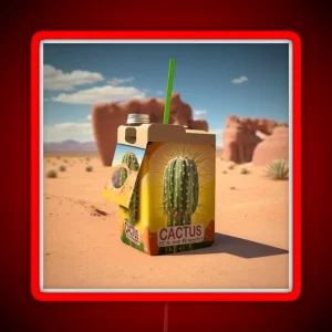 Drink Cactus Juice RGB Neon Sign