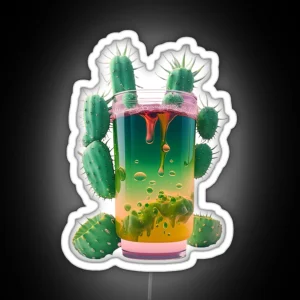 Drink Cactus Juice RGB Neon Sign
