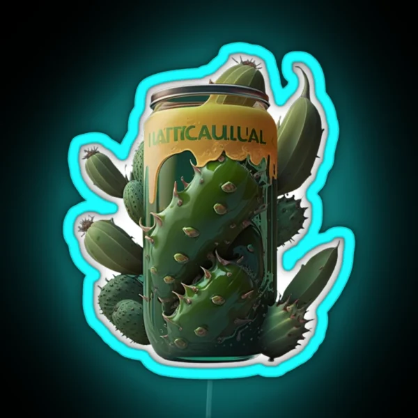Drink Cactus Juice RGB Neon Sign