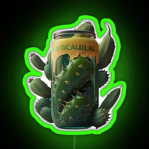 Drink Cactus Juice RGB Neon Sign