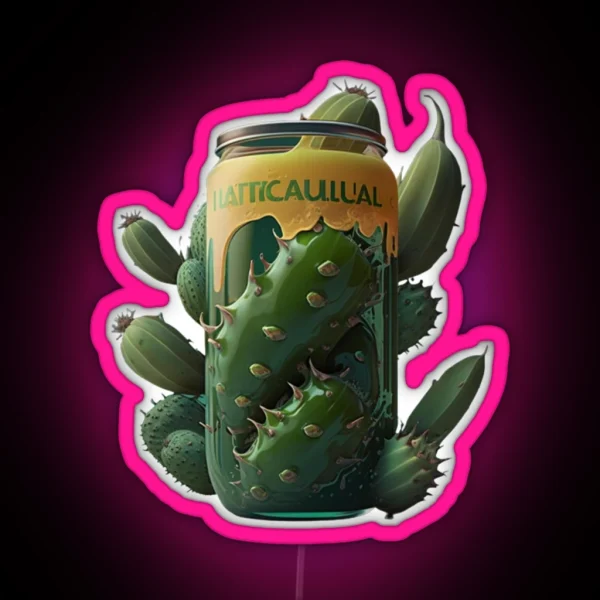 Drink Cactus Juice RGB Neon Sign