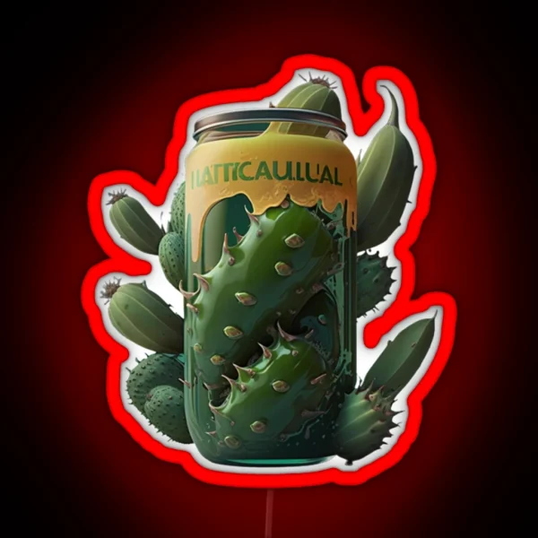 Drink Cactus Juice RGB Neon Sign
