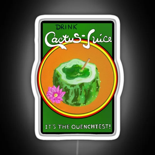Drink Cactus Juice RGB Neon Sign