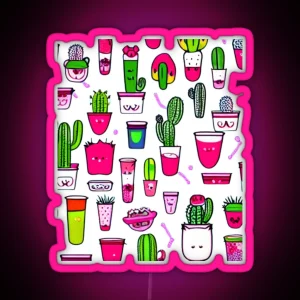 Drink Cactus Juice RGB Neon Sign