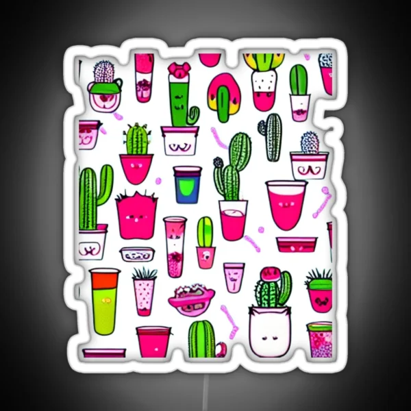 Drink Cactus Juice RGB Neon Sign