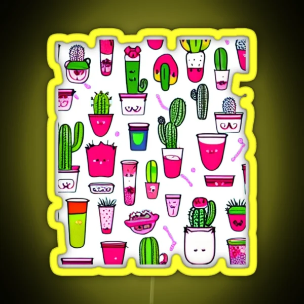 Drink Cactus Juice RGB Neon Sign