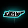 Drink Local Tennessee State Outline Craft Beer RGB Neon Sign - Image 2