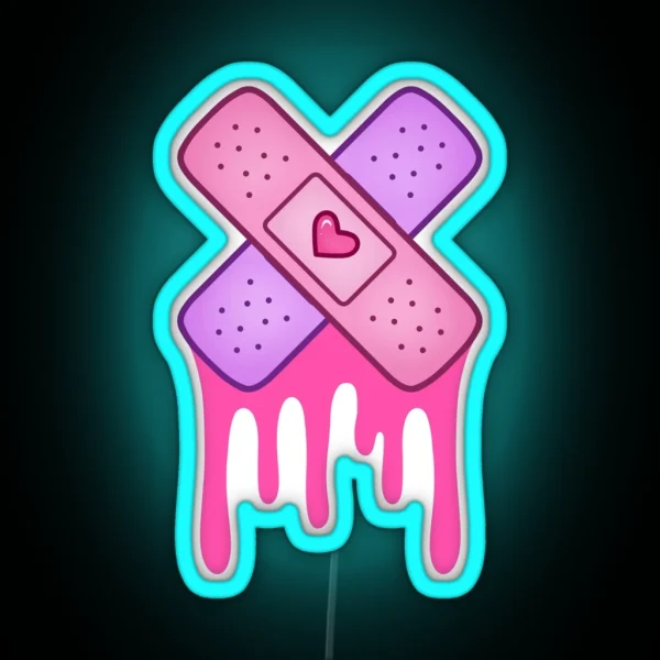 Dripping Plasters RGB Neon Sign