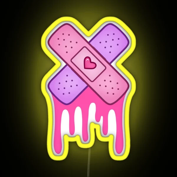 Dripping Plasters RGB Neon Sign
