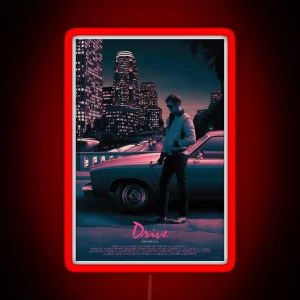 Drive Movie Poster RGB Neon Sign