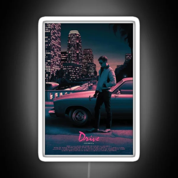 Drive Movie Poster RGB Neon Sign